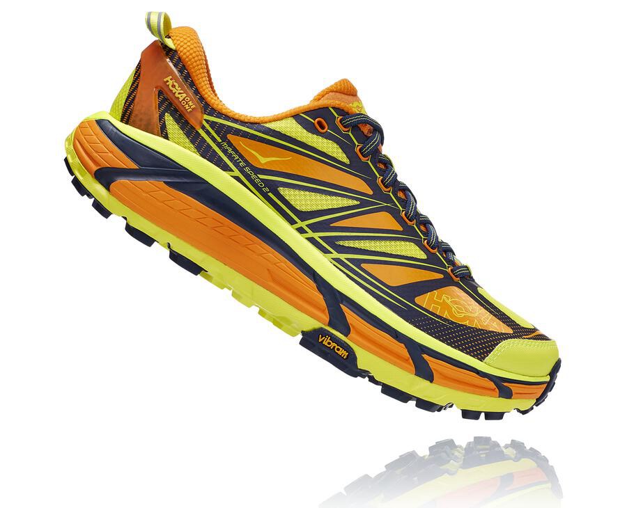 Hoka One One Trailove Tenisky Panske Svetlo Zlate/Ruzove - Mafate Speed 2 - 49602-CEVH